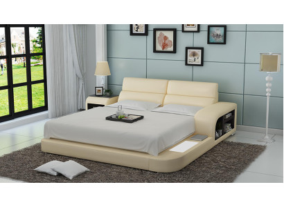 Postel USB polštářová postel Luxusní postel Manželská postel Postele 200x220cm LB8805 Nové