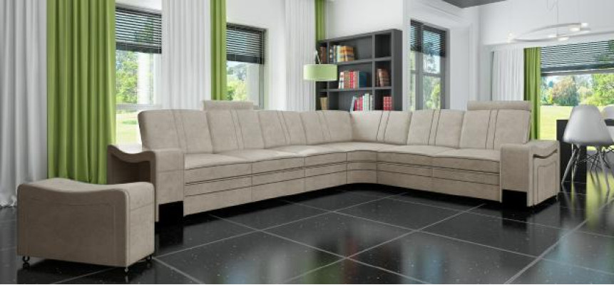 Stoffcouch Textil Polster Eckcouch Couch Sofa Ecksofa Wohnlandschaft