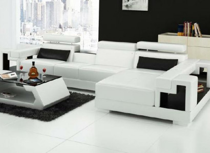 Žijící krajina rohová pohovka kožená pohovka pohovka gauč čalouněný sedadlo rohová sestava Nový 2710B