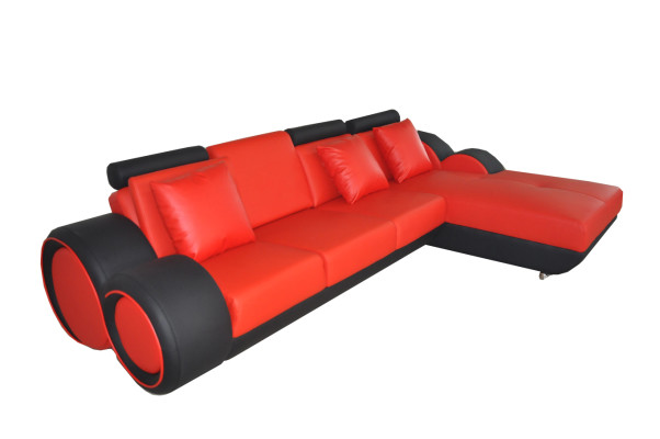 Design Sofa Couch Eck Leder Eck Garnitur Ecke Landschaft Polster L Form Návrhová pohovka gauč rohová kůže rohová sestava krajina polstr L tvar