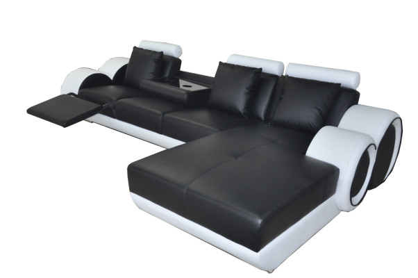 Design Sofa Couch Eck Leder Eck Garnitur Ecke Landschaft Polster L Form Návrhová pohovka gauč rohová kůže rohová sestava krajina polstr L tvar