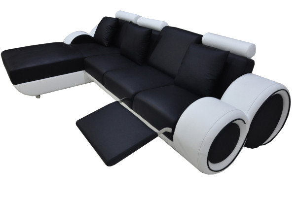 Design Sofa Couch Eck Leder Eck Garnitur Ecke Landschaft Polster L Form Návrhová pohovka gauč rohová kůže rohová sestava krajina polstr L tvar