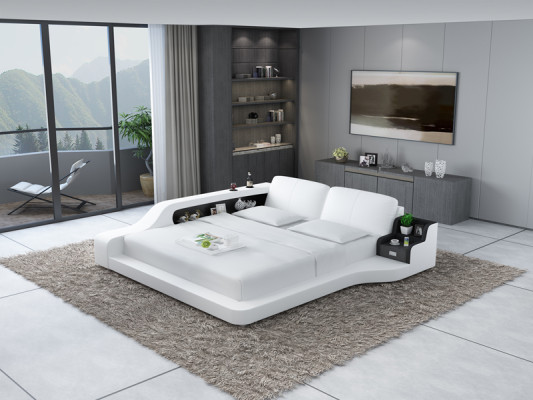 Designer Bett Polsterbett Luxusbett Doppelbett Ehebett Betten 140/160/180 cm