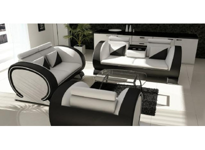 Sedadlo z kůže Pohovka Pohovka čalouněná kůže Souprava sedacích souprav kůže Pohovky 3+2+1