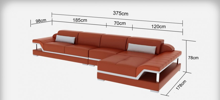 Design kožená sedací souprava sedací souprava Sofa Couch Polstrová rohová sedací souprava sedací souprava kožené pohovky 8004C