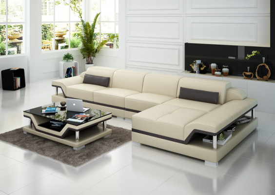 Design kožená sedací souprava sedací souprava Sofa Couch Polstrová rohová sedací souprava sedací souprava kožené pohovky 8004C