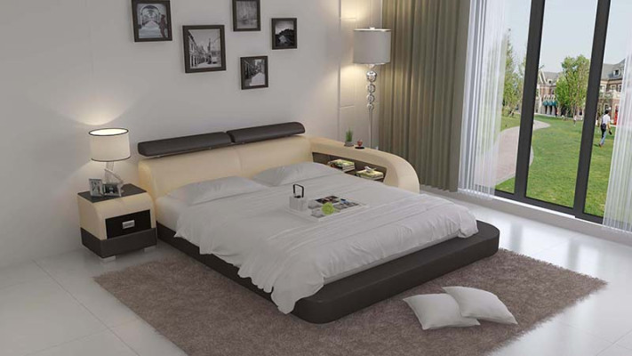 Designer Bett Polsterbett Luxusbett Doppelbett Ehebett Betten 140/160/180 cm