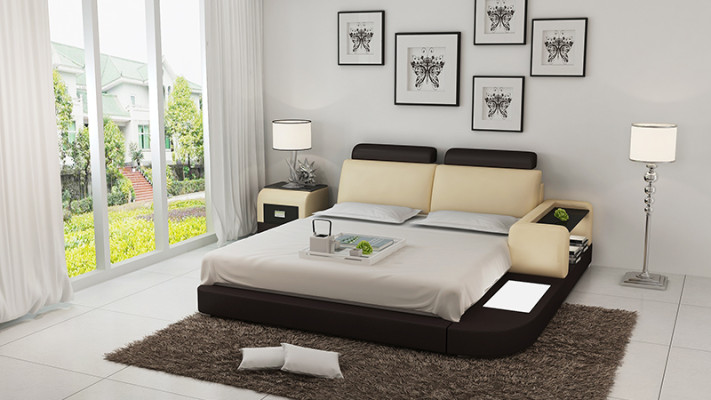 Designer Bett Polsterbett Luxusbett Doppelbett Ehebett Betten 140/160/180 cm