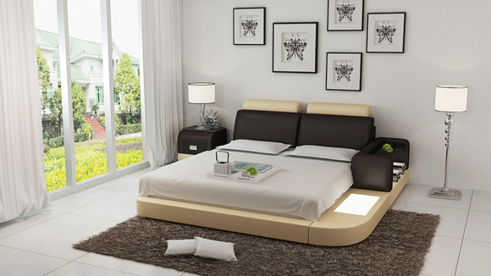 Designer Bett Polsterbett Luxusbett Doppelbett Ehebett Betten 140/160/180 cm