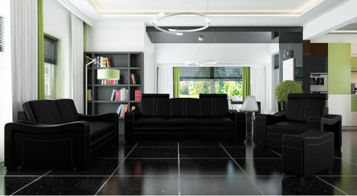 LEDROVÁ SOFA DESIGN SOFA SOFÁ GARNITURA 3 + 2 + 1 SOFA GARNITURA GARNITURA PROSEDACÍCH MÍST