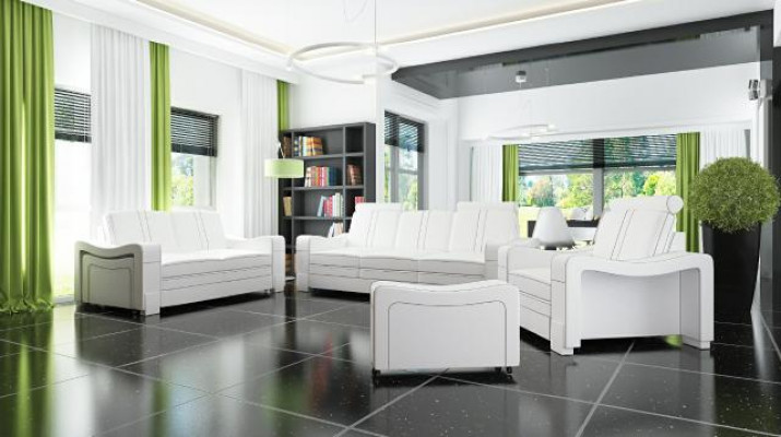LEDROVÁ SOFA DESIGN SOFA SOFÁ GARNITURA 3 + 2 + 1 SOFA GARNITURA GARNITURA PROSEDACÍCH MÍST