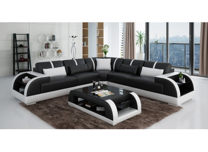 Žijící krajina Rohová sedací souprava Designer Sofa Rohová sedačka čalouněná sedadlo Rodo SW