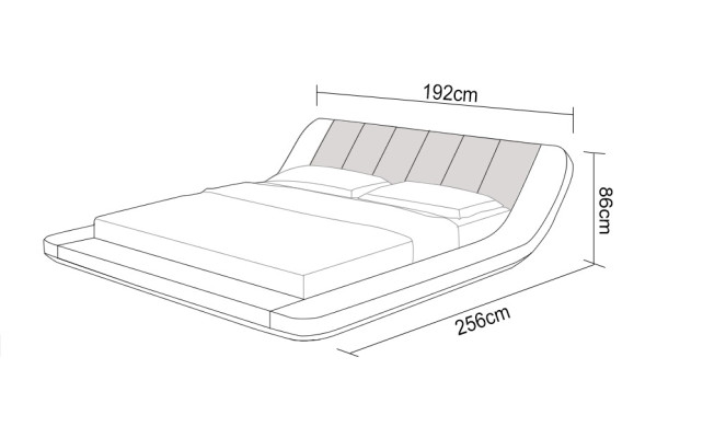Leder Bett mit USB,Polster Betten Luxus Doppel Ehe 140/160/180 LB8826