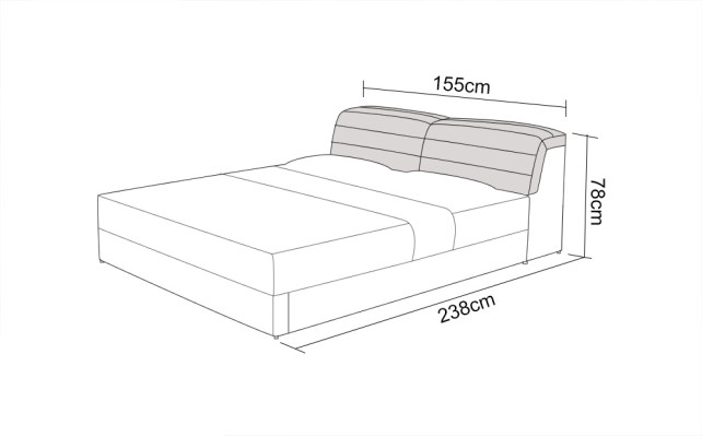 Leder Bett mit USB Polster Betten Luxus Doppel Ehe 140/160/180 LB8827