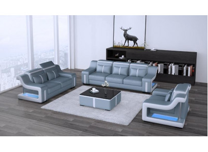Design Multifunktions pohovka Relax Sofa kůže čalouněná sedací soupravy trojsedačka 3s. Nové