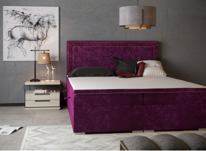 Boxspring postel Hotelová manželská postel Luxusní postele Potah 90/100/120/160/180x200cm