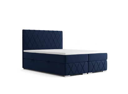 Postel Boxspring Kompletní Set Dvojitý Matrace Matrace Přehoz Lůžka Funkce Box Hotel