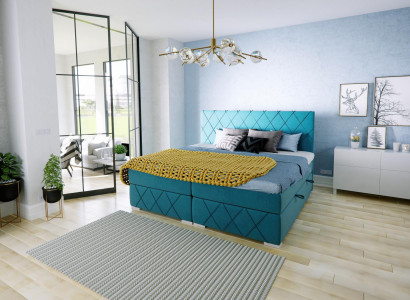 Boxspring Bed Hotel Double Textile Luxury Beds Bed Box Upholstery Function