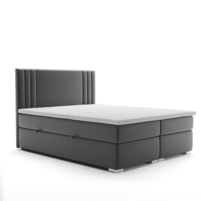 Boxspring postel Double Hotel kompletní set Matrace Topper Postele Funkce Krabice