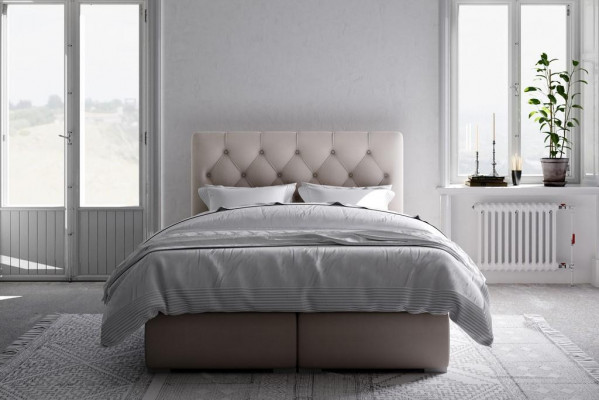 Boxspring postel Hotelová dvojitá kůže Luxus lůžka potahování úložný prostor Funkce Nové