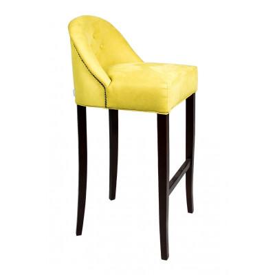Barový stolička Samet Látka Design Barové židle Bar Stolička 4 ks Set Pult