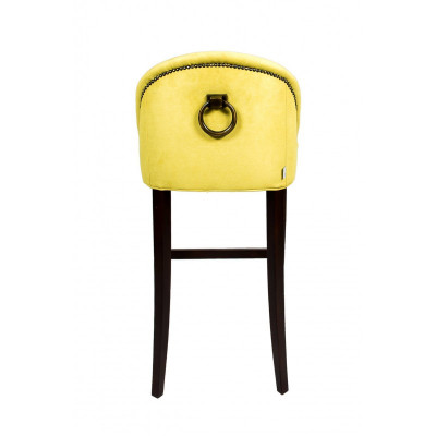 Barový stolička Samet Látka Design Barové židle Bar Stolička 4 ks Set Pult