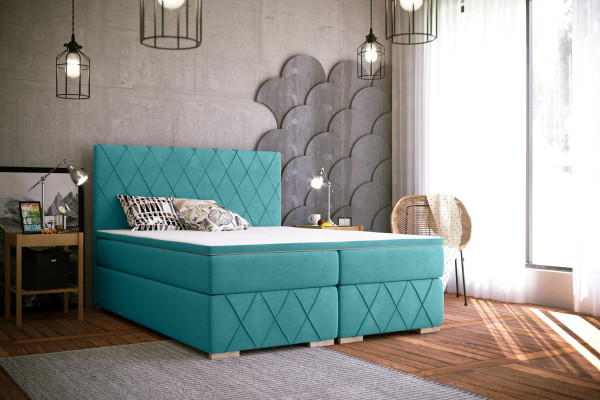 Kompletní sada matrace a matracového vršku postele Boxspring Luxus Polster 140x200cm postele