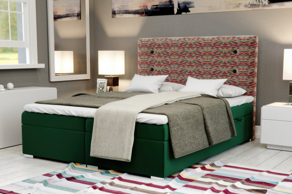 Boxspring lůžko Funkce Hotel Dvojité Kompletní Sada Matrace Postele Box