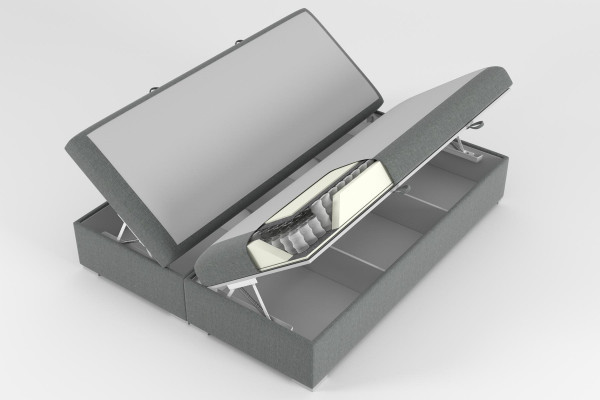 Moderní postele Boxspring Hotel Double Luxury Bed Upholstered Box Function Leather.