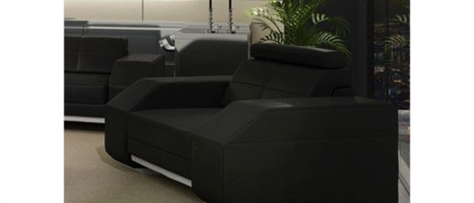 Ledrová sedací souprava 3+2+1 kůže Pohovka Potah Sedák Designová souprava JarksonW