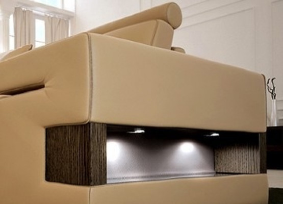 Kůžená sedací souprava 3+2+1 pohovka sedadlo čalounění sedací souprava set Nassau B.