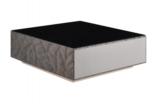 Stůl Černý Nový Kreativní Sklo Moderní Design Nábytek Luxus Obývací Pokoj Dřevo