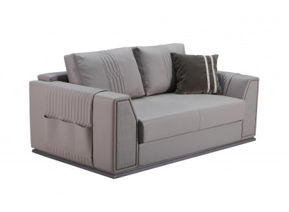 Sedačka 2místná Taupe Nový kreativní moderní design Pohovka Obývací pokoj Kožená pohovka Nábytek
