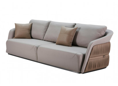 Pohovka 3místná Nerz Obývací pokoj Moderní design Pohovky Kreativní Šedá Nábytek Luxusní