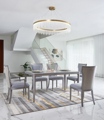 Kompletní sada stolu s 6 židlemi luxusní nábytek hotelového vybavení v Dubaji