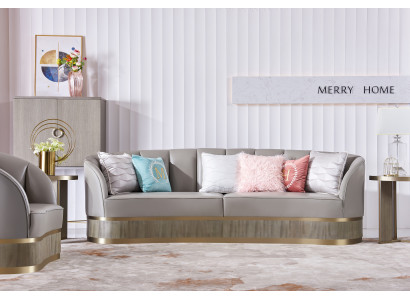 Velká luxusní pohovka XXL do obývacího pokoje, nábytek potahovaný kůží sofa gauče