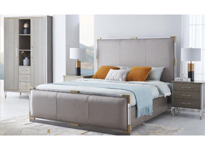 Klasická 3dílná ložnice, Klasická postel + noční stolek manželská postel