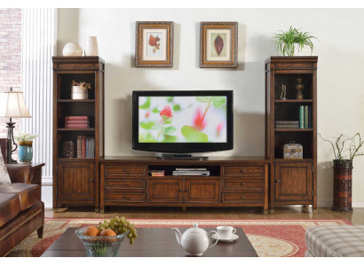 Obývací pokoj Stěna Sideboard Design 2x Skleněná skříňka nízká rtv Sideboard Sideboard 3 kusy sady na stěnu obývacího pokoje