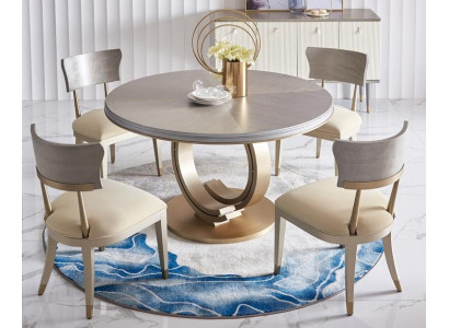 Design židle set 4x luxusní židle sedadlo polstrování skupina křeslo set souprava