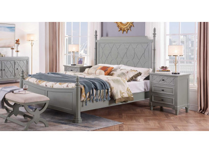 Klasická postel 2x noční stolek 3 kusy Ložnice Sada lůžek nový Luxus 150x200 Nový