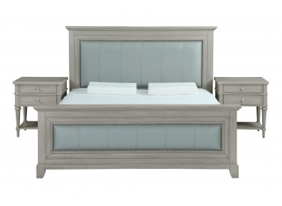 Manželská postel Dvoulůžkový pokoj Hotel Luxusní manželská postel 2x noční stolek 3dílná souprava