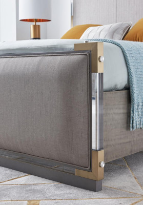 Luxus Designer Schlafzimmer Bett Doppel Betten Hotel 180x200 Italienische