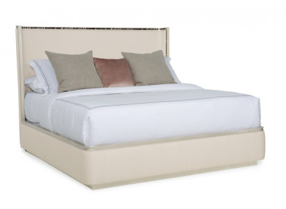 Postele 180x200 cm Textilie Hotel Luxus Polstrování Tkanina Design Postel Ložnice
