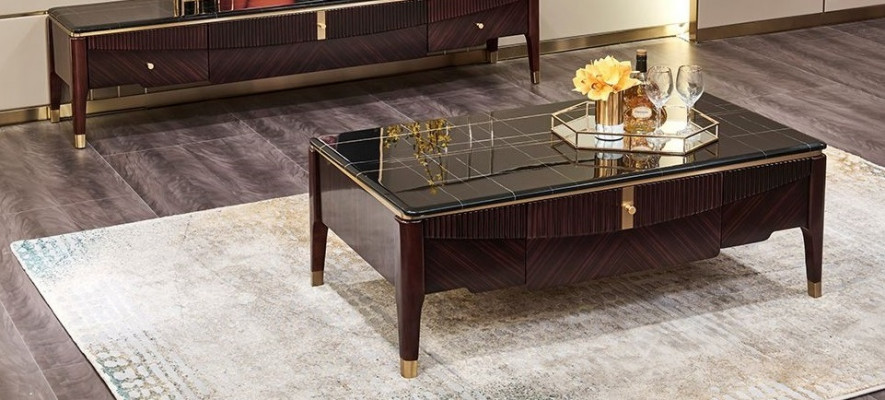 Couchtisch z masivu stojan stolicek gauč stoly mramor obývací pokoj design nábytek