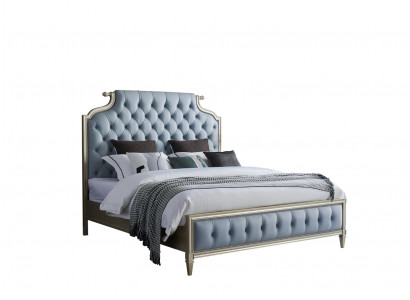 Stylová postel Chesterfield s 2 ložnicemi a kvalitním polstrováním