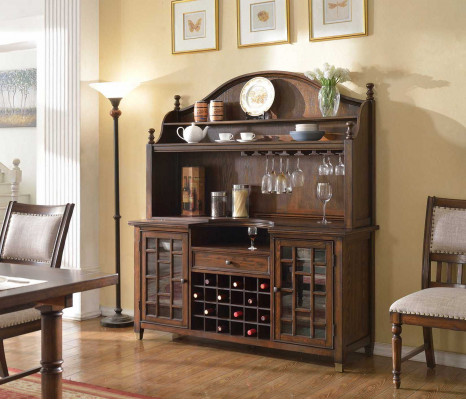 Selský bufet Kredenc Vitrína Skříň na víno Regál Vitrína Skříně