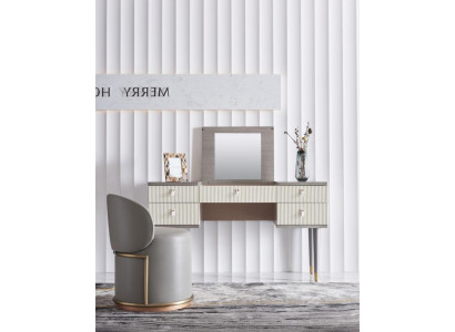 Toaletní stolek Konzolový stůl Sekretářský stůl Kosmetické zrcadlo Komoda Stolička
