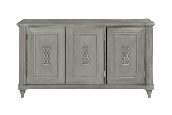 Komoda Sideboard Konzolový dřevěný skříň šatní skříň nábytek design šedý nový