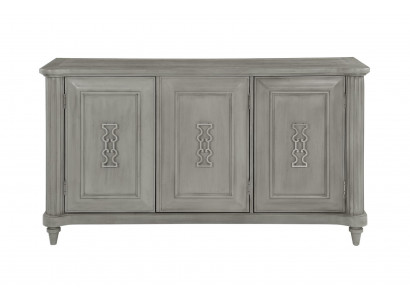 Komoda Sideboard Konzolový dřevěný skříň šatní skříň nábytek design šedý nový