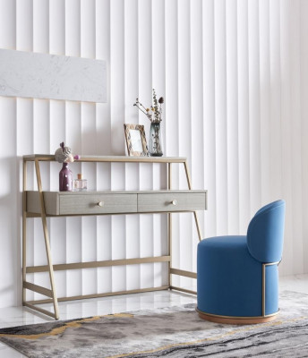 Toaletní stůl + Křeslo Toaletní stůl Kosmetický stůl Zrcadlo Komoda